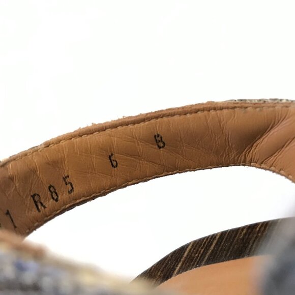 Salvatore Ferragamo Fondente Lizard Heels Pumps Sandals Womens 36 6 Brown Tan - Picture 11 of 12